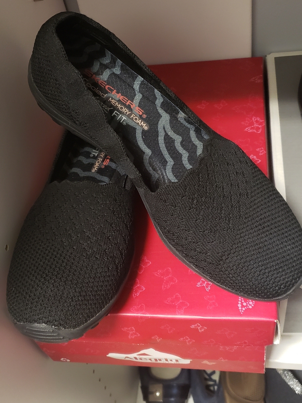 Skechers Black Slip-On with Memory Foam